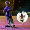 Πατίνι τρίτροχο με καλάθι RAKET Beige LED scooter Πατίνι τρίτροχο με καλάθι RAKET Beige LED scooter