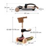 Πατίνι τρίτροχο με καλάθι RAKET Beige LED scooter Πατίνι τρίτροχο με καλάθι RAKET Beige LED scooter