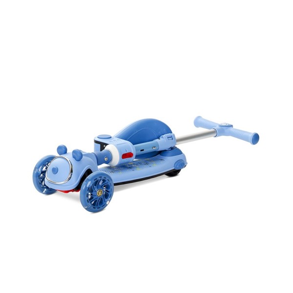 FOLDABLE SCOOTER SWIFTIE UP 50 KG LED/MUSIC BLUE