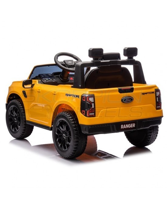 Παιδικό Αυτοκίνητο Ford F-150 Raptor 12V Original Κίτρινο