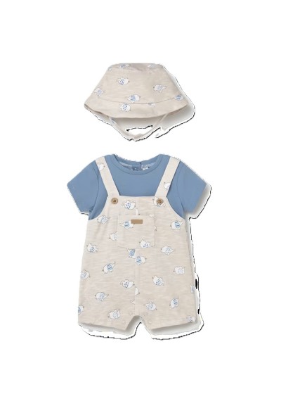 Φορµακι σαλοπετα και καπελο μπεζ απαλο