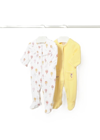 Σετ 2 φορµακια µακρυµανικα κιτρινο