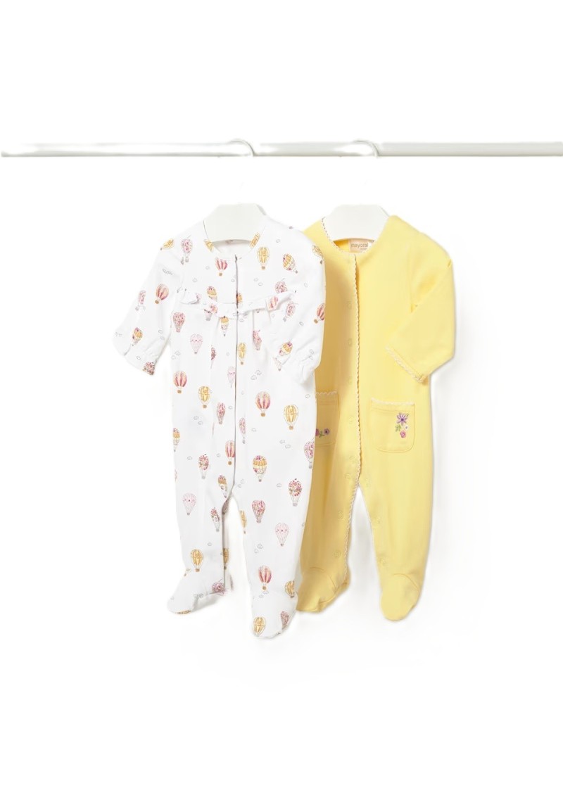 Σετ 2 φορµακια µακρυµανικα κιτρινο