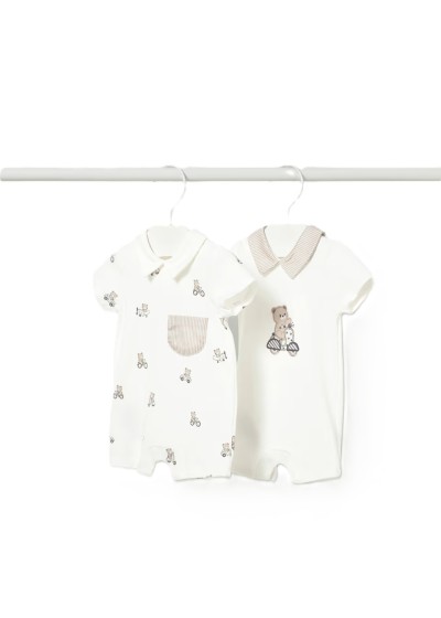 Σετ 2 φορµακια κοντα γιακας εκρου