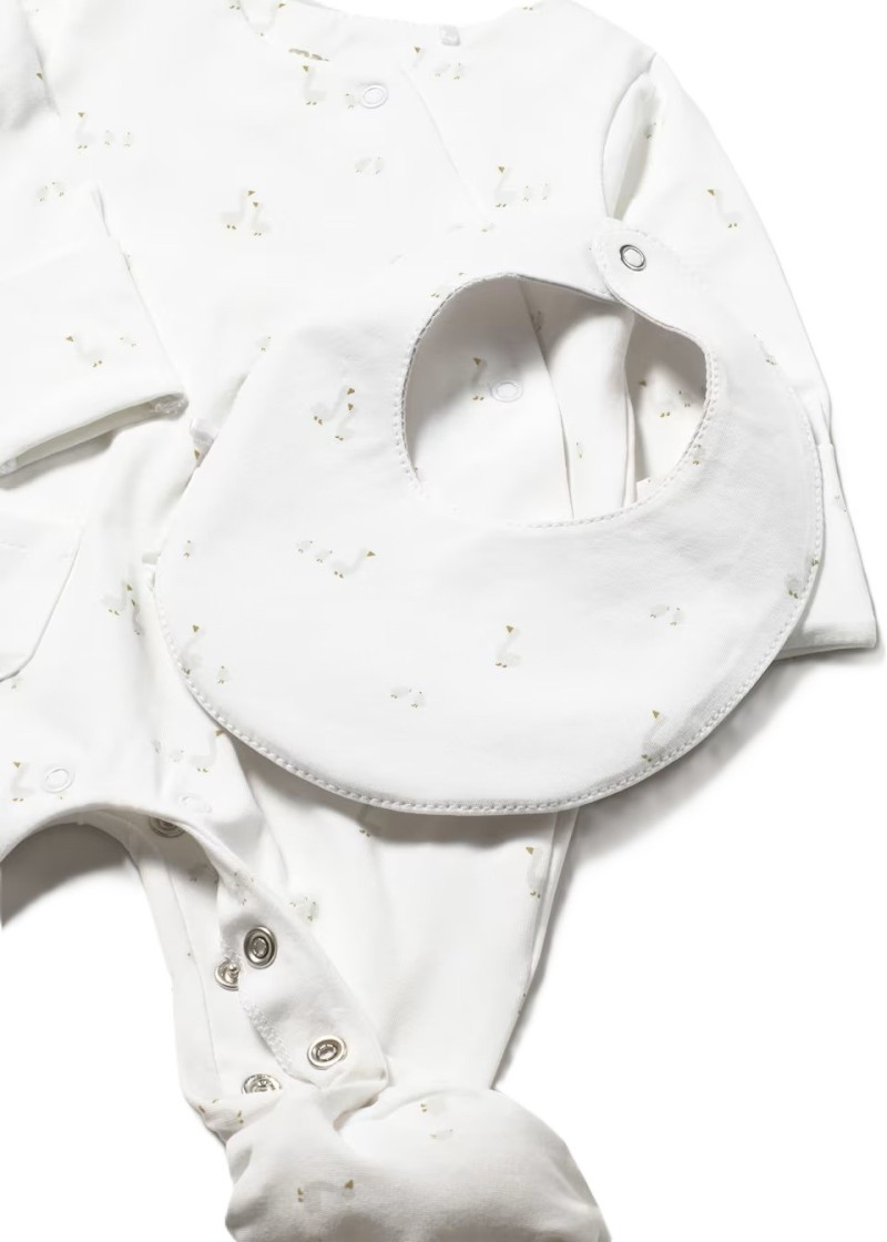 Σετ δωρου πυζαµα µακρια   λευκο