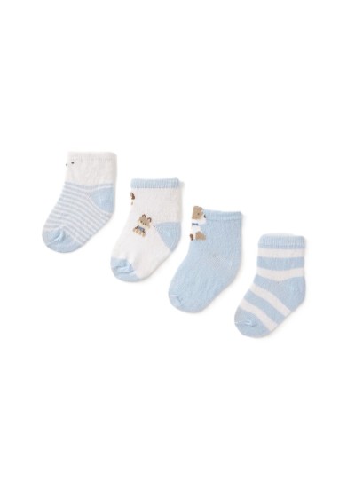 Σετ 4 καλτσακια  σιελ