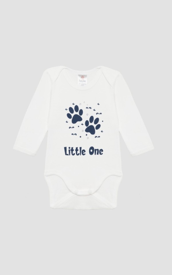 βρεφικά κορμάκια μακρύ μανίκι Little One. Βαμβακερά 100%