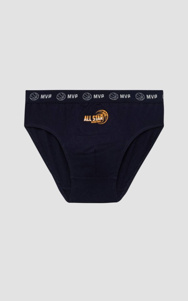 Παιδικά σλιπάκια All Star (3τμχ) Βαμβάκι 100%  γκρι/μαριν