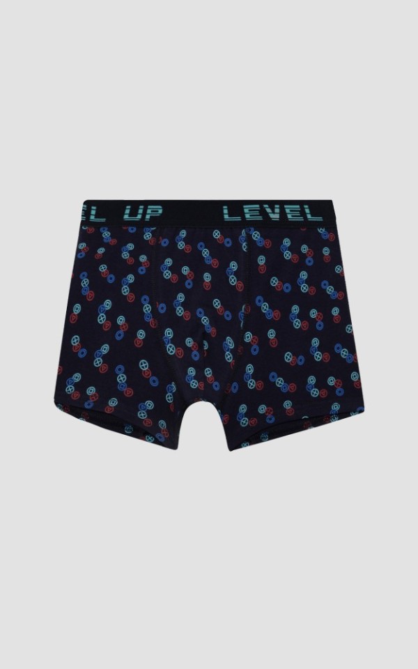 Παιδικά μποξεράκια, Level Up (2τεμ) Βαμβάκι 100% μαριν all over