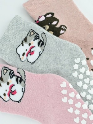 GIRL  TERRY SOCKS WITH ABS NOVITI