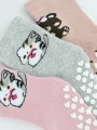GIRL  TERRY SOCKS WITH ABS NOVITI