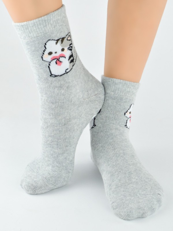 GIRL  TERRY SOCKS WITH ABS NOVITI