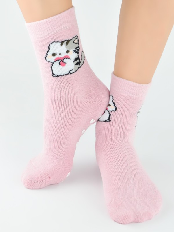GIRL  TERRY SOCKS WITH ABS NOVITI