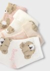Σετ 4 καλτσάκια ροζ