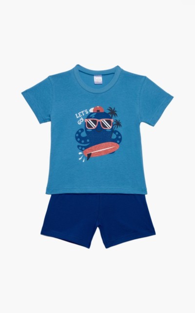 Βρεφικό σετ 2 τεμαχίων Let's Go, Βαμβακερό 100% Βρεφικό σετ 2 τεμαχίων Let's Go, Βαμβακερό 100%