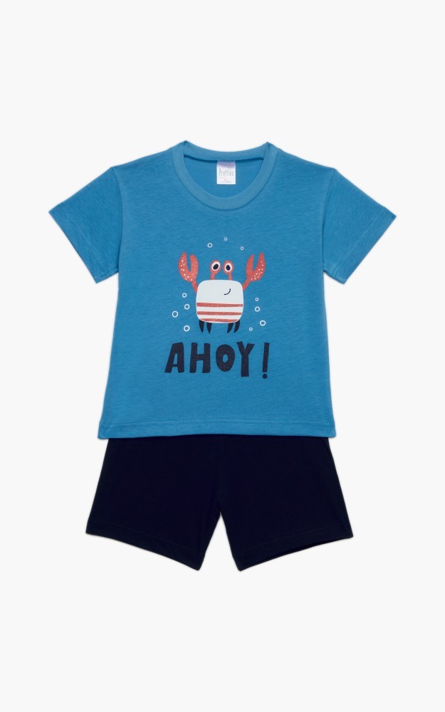 Βρεφικές πιζάμες σετ 2 τεμαχίων AHOY, Βαμβακερό 100% Βρεφικές πιζάμες σετ 2 τεμαχίων AHOY, Βαμβακερό 100%