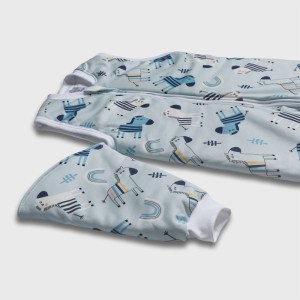Classic Organic  Υπνόσακος με πόδια Eco Zebra 2.5 Tog  Σιέλ