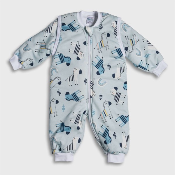 Classic Organic Υπνόσακος με πόδια Eco Zebra 2.5 Tog Σιέλ Classic Organic Υπνόσακος με πόδια Eco Zebra 2.5 Tog Σιέλ
