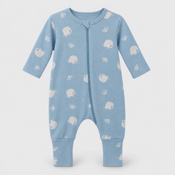 Φορμάκι EazyWear  Elephant Tales - Σετ 2 τμχ.Σιέλ/Γκρι